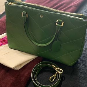 Green Tory Burch tote
